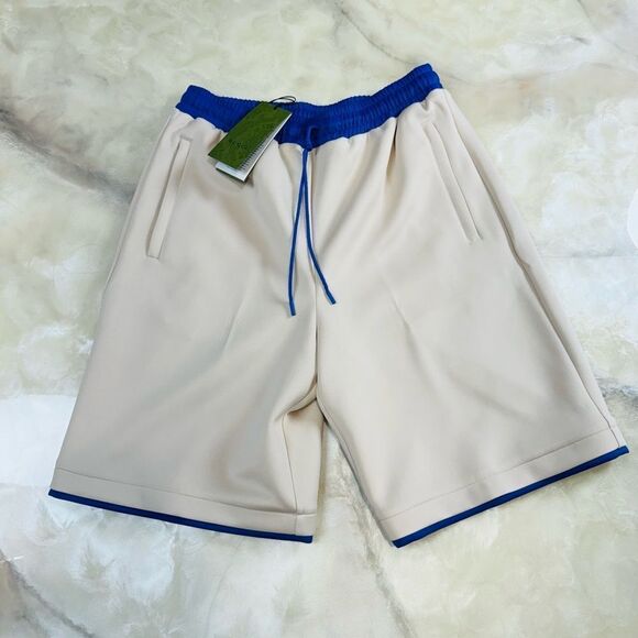 Gucci NWT Logo Embossed Web Stripe Basketball Shorts Medium - Picture 7 of 13